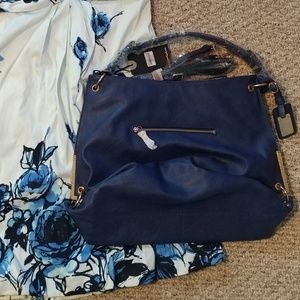 Blue Leather Purse